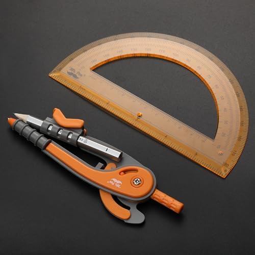 Mr. Pen- Geometry Compass and Protractor Set, 6 Inch Compass