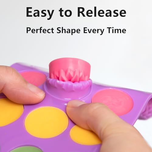 6 Pack Flower Shape Chocolate Candy Molds, Silicone Baking Molds
