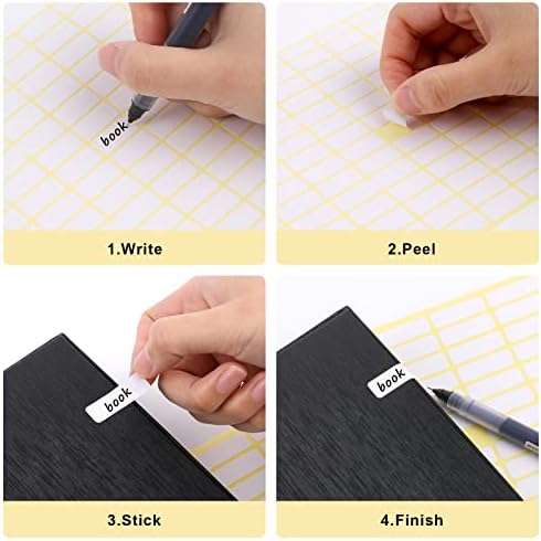 1680 Pcs Matte White Labels Blank Stickers Small Sticky Labels Removable Price Tags Labels Stickers for Jars Boxes Envelopes File Folders School Office Home (10 X 20 mm)