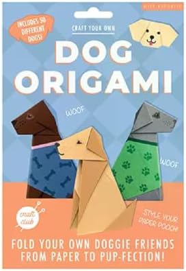 Gift Republic Dogs DIY Origami Kit, Multicolor