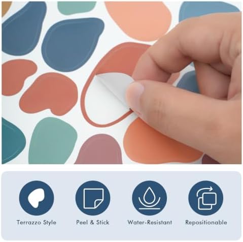 720 Pcs Boho Terrazzo Stickers