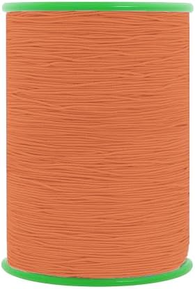Mandala Crafts 0.6mm Terracotta Shirring Elastic Thread for Sewing, 546 Yds