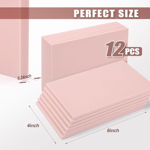 Bobblebro 12 PCS 4"x6" Soft Linoleum Blocks for Printmaking & Stamp Making