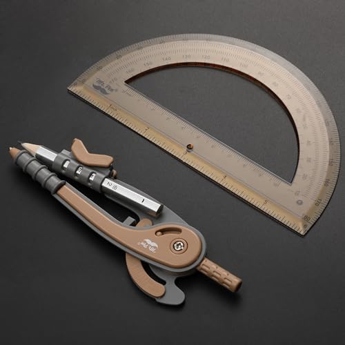 Mr. Pen- Geometry Compass and Protractor Set, 6 Inch Compass