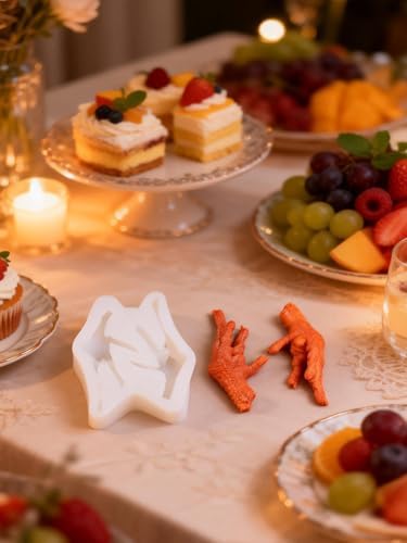 3D Chicken Feet Silicone Mold, Non-Stick Food Shape Candle Molds for Chocolate, Resin, Soap | Cute Chicks Fondant Molds for Baking Baby Shower & Birthday Party DIY Crafts‌ (Chicken Feet)