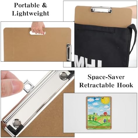 3PCS 13 x 17 Inch Drawing Board, Sketch Board with Handle, Portable Art Clipboard for Drafting, Fit in Artist Tote