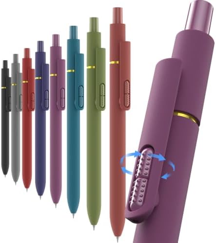 inkipen Blue Ink Fidget Pens, 8 Pcs 0.5mm Fine Point