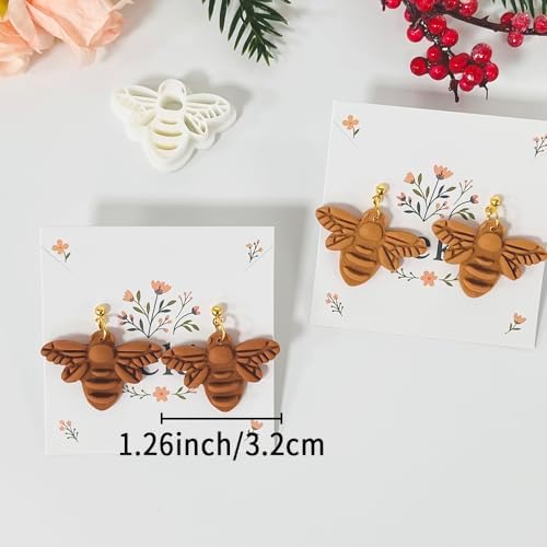 Xaekicr Bee Shape Polymer Clay Cutters Set – Clay Earring Cutters for Handmade Earrings, Clay Tools and Polymer Clay Molds for Jewelry Making