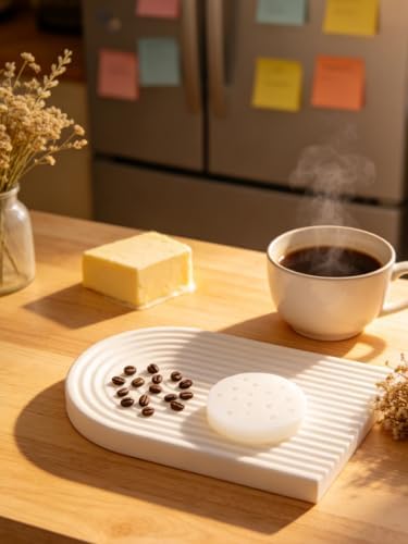 2 Pieces Coffee Bean Silicone Mold, 15-Cavity Food Shape Candle Molds for Chocolate, Resin, Soap | Mini Coffee Beans Fondant Molds for Baking Baby Shower & Birthday Party DIY Crafts‌