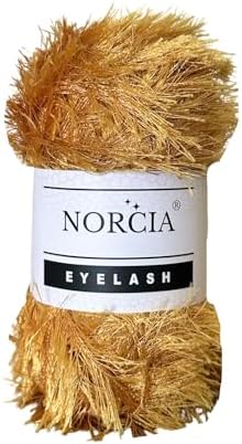 Eyelash Yarn Fun Fur Yarn(100g-3.5oz) (153yds-140mt) Fuzzy Premium Soft Crochet DIY Hand Knitting 100% Polyester