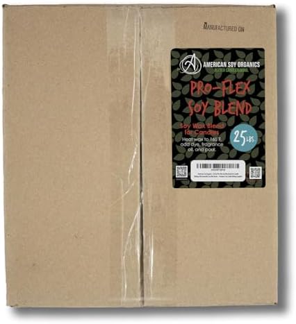 American Soy Organics Pro-Flex Soy Blend Wax Beads for Candles, 25 lbs