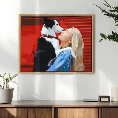 Custom Paint by Numbers Kit for Adults - Personalized DIY Canvas Art | Acrylic Painting Set with Brushes & Paints | Framed or Unframed Wall Decor | Complete Kit for Home | Unique Handmade Gift