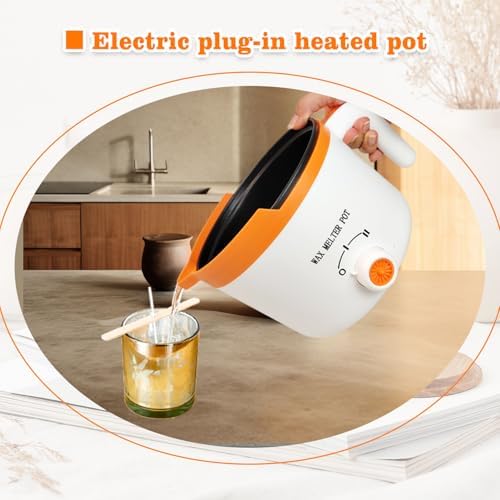 WcoDusak Candle Wax Melting Pot with Spout & Thermometer for Candle Making