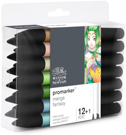 Winsor & Newton Promarker, Set of 12, Manga Fantasy