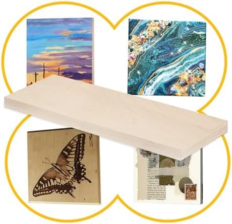 Falling in Art 2 Pack 6x24'' Unfinished Gallery Birch Wood Canvas Panels