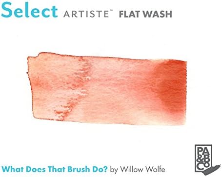 Princeton Select Artiste, Mixed-Media Brushes for Acrylic, Oil, Watercolor Series 3750 Flat Wash Synthetic, Size 3/4 Inch