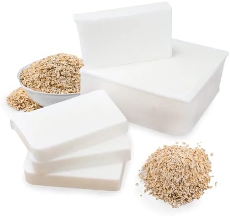 Primal Elements Oatmeal - Moisturizing Melt and Pour Glycerin Soap Base for Crafting and Soap Making, Easy to Cut - 2 Pound