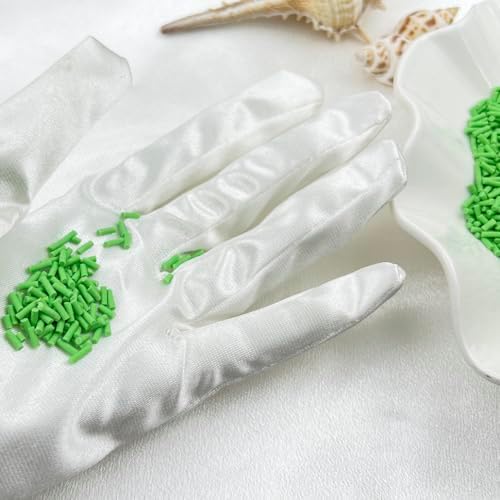 150g Fake Sprinkles Resin Sprinkles Clay Sprinkles Fake Candy Sprinkles Polymer Sprinkles Polymer Clay Slices for Resin Nail Slime Scrapbook DIY Art Crafts Making(237-green)
