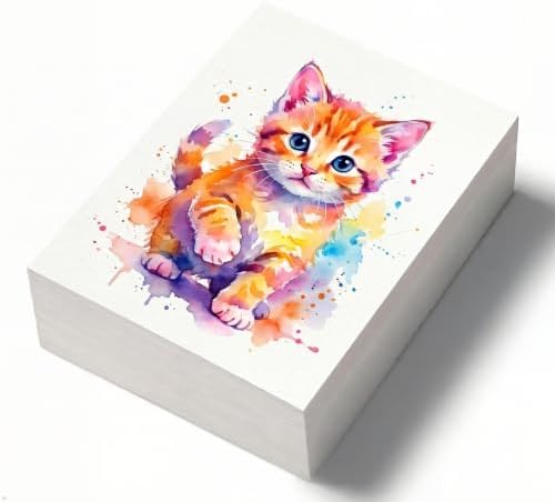 82 Sheets Watercolor Paper Bulk 8.5"x11", 110lb/230gsm Cold Press Thick