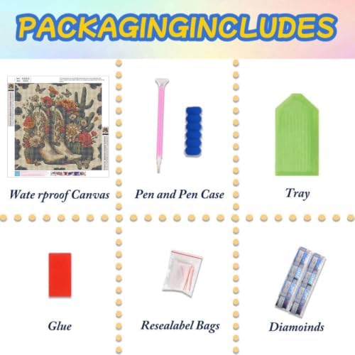 Lophomie Diamond Art Kits for Adults, 5D Diamond Painting Kits 14x14 in