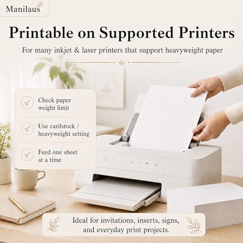 White Cardstock 8.5 x 11, Heavy 80 lb Card Stock Paper, 30 Sheets.