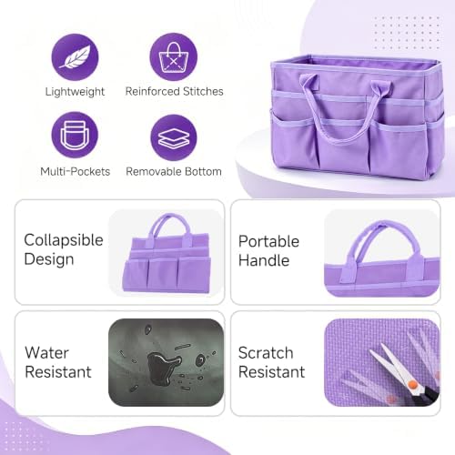 Craft Organizer Tote Bag, Art Supply Organizer Bag for Art Supplies
