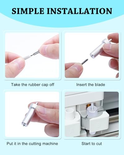 10 Pcs 45°Cutter Blades Compatible with Cricut Joy/Xtra, Paper Cutter Blade