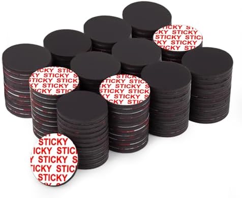 Towjug Adhesive Magnets for Crafts 1.2" x 0.08", 120 Sticky Magnetic Dots