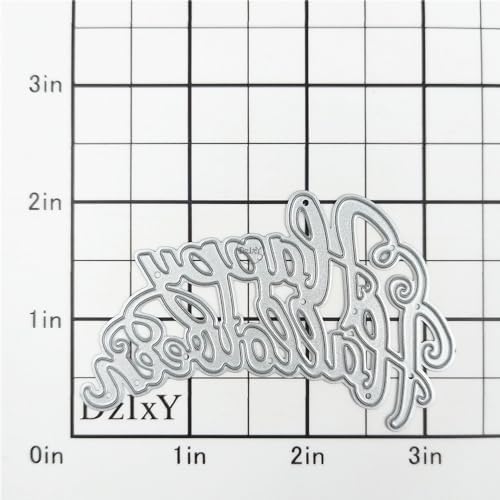 Happy Halloween Metal Cutting Dies for Card Making