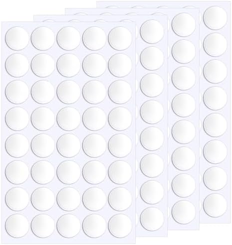 JANYUN 140 Pcs Double Sided Sticky Dots Removable 30 mm Round Putty Sticker