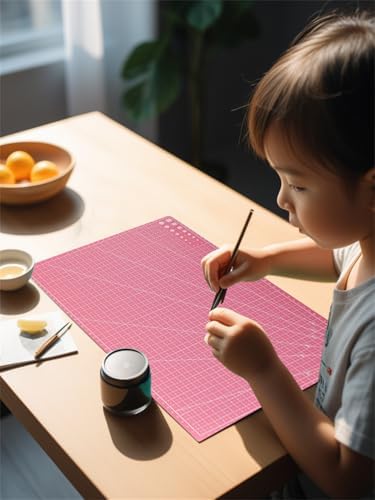New A3 Double Side Craft Cutting Mat Cutting Board Sewing Pad Artist Carving Tools Handmade Crafts DIY Props (Pink)