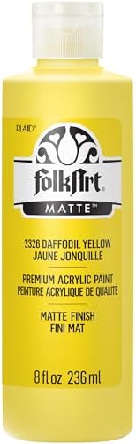 FolkArt Acrylic Paint, 8oz, Daffodil Yellow