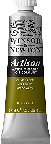 Winsor & Newton Artisan Water Mixable Oil Paint, 37ml, Olive Green