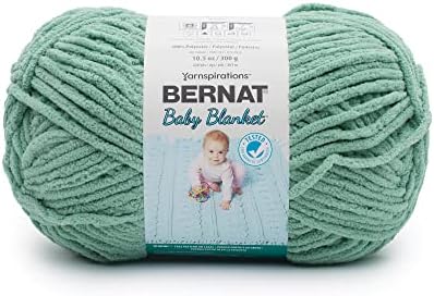 Bernat Baby Blanket BB Misty Jungle Green Yarn - 3 Pack of 10.5oz/300g - Polyester - #6 Super Bulky - 220 Yards - Knitting/Crochet