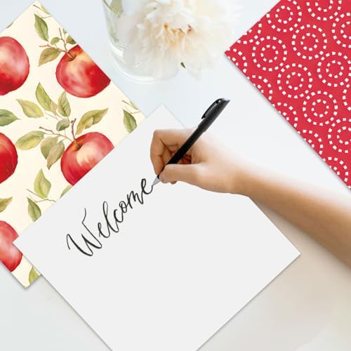 Fruit Scrapbook Paper Pad, 24 Sheets 6 x6 Inch Red Patterned Designed Decorative Decoupage for Card Making Folded Card Supplies Gift Wrapping Planners Journals DIY Crafts Photo Album