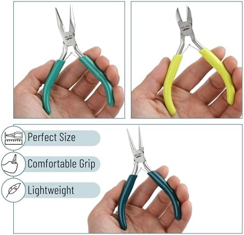 Mr. Pen- Pliers for Jewelry Making, 3 Pack, Chain Nose
