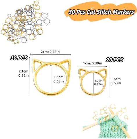 Cat Stitch Markers Cute Stitch Markers Metal Stitch Marker for Crocheting