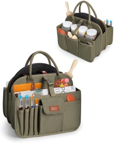 Pottery Tool Organizer Bag, Art Supply Studio Bag, Clay Tool Storage Caddy