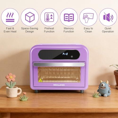 12L Polymer Clay Oven with Fast Preheat,Precise Temperature and Time,13QT/12L 120V 1200W Large Capacity Electric Oven for bake Clay,Polymer Clay Tools,Includes Tray,Wire Rack,Thickened Gloves
