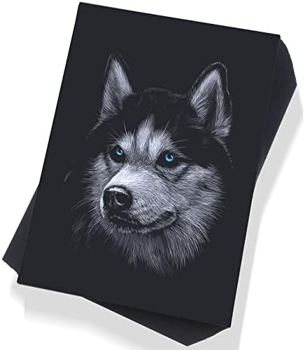 Crtiin 100 Pcs Black Drawing Paper Heavyweight, 11 x 15 Inches