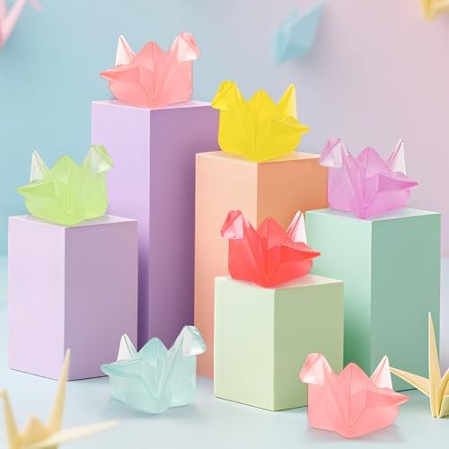 30PCS Origami Crane Mini Resin Figurines