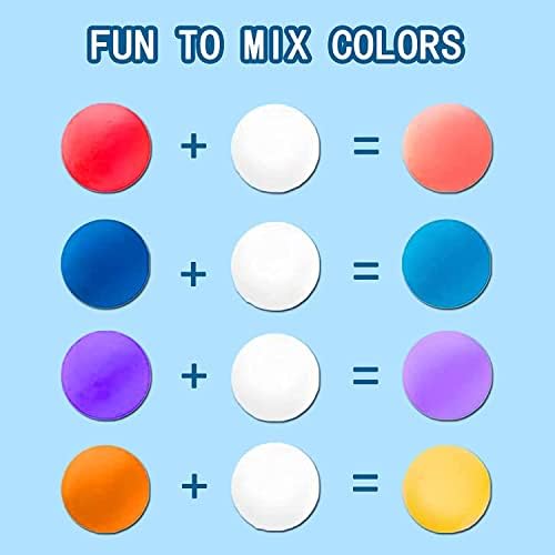 ifergoo 125g White Air Dry Clay, 4.41 oz Foam Magic Modeling Clay for Kids | Refill White Clay for School Art & Craft Project, Slime Supplies, Super Light & Soft, Non-Toxic, Age 3-12 Boys and Girls Gift