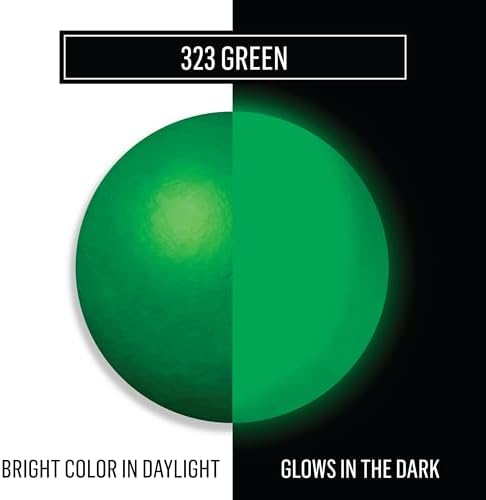 FolkArt glow in the dark paint, 8 oz, Green 8 Fl Oz