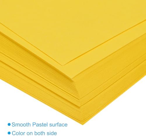 MECCANIXITY 50 Sheets Origami Paper Double Sided 8x8 Inch(20x20cm) Square Sheet for Art Craft Project, Beginners, Gifts Decor, Yellow