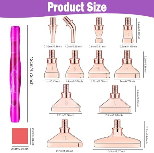 DoreenBow 28Pcs Diamond Art Tools Metal Thread Tip Diamond Art Accessories