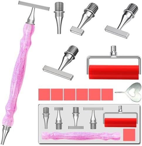 LEIYULY 13PCS Thin Diamond Art Pens, with 1,3,6,9 Thin Stainless Steel Nibs