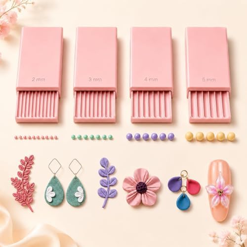 3D Print Clay Bead Roller Tool, Polymer Clay Ball Maker，Pink