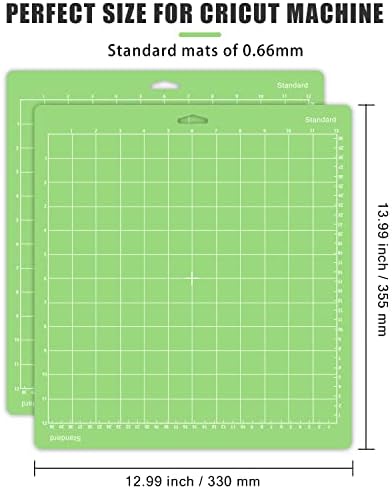Gwybkq Cutting Mat 12x12 20 Pack, Compatible With Cricut Maker 3/Maker/Explore 3/Air 2/Air/One Standard Green Grip Replacement Accessories