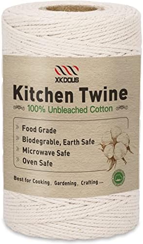 XKDOUS 476ft Butchers Cooking Twine, 100% 2mm Cotton Kitchen Twine String
