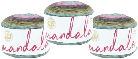 Lion Brand Yarn, Mandala DK Crochet Yarn, Orcs, Multicolor, 3 Pack